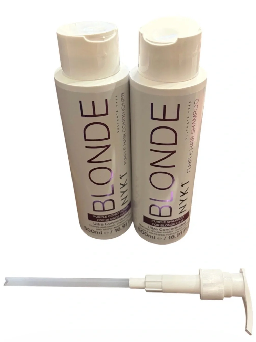 NYK1 Blonde Sulphate Free Purple Toning Shampoo and Conditioner Set NIB